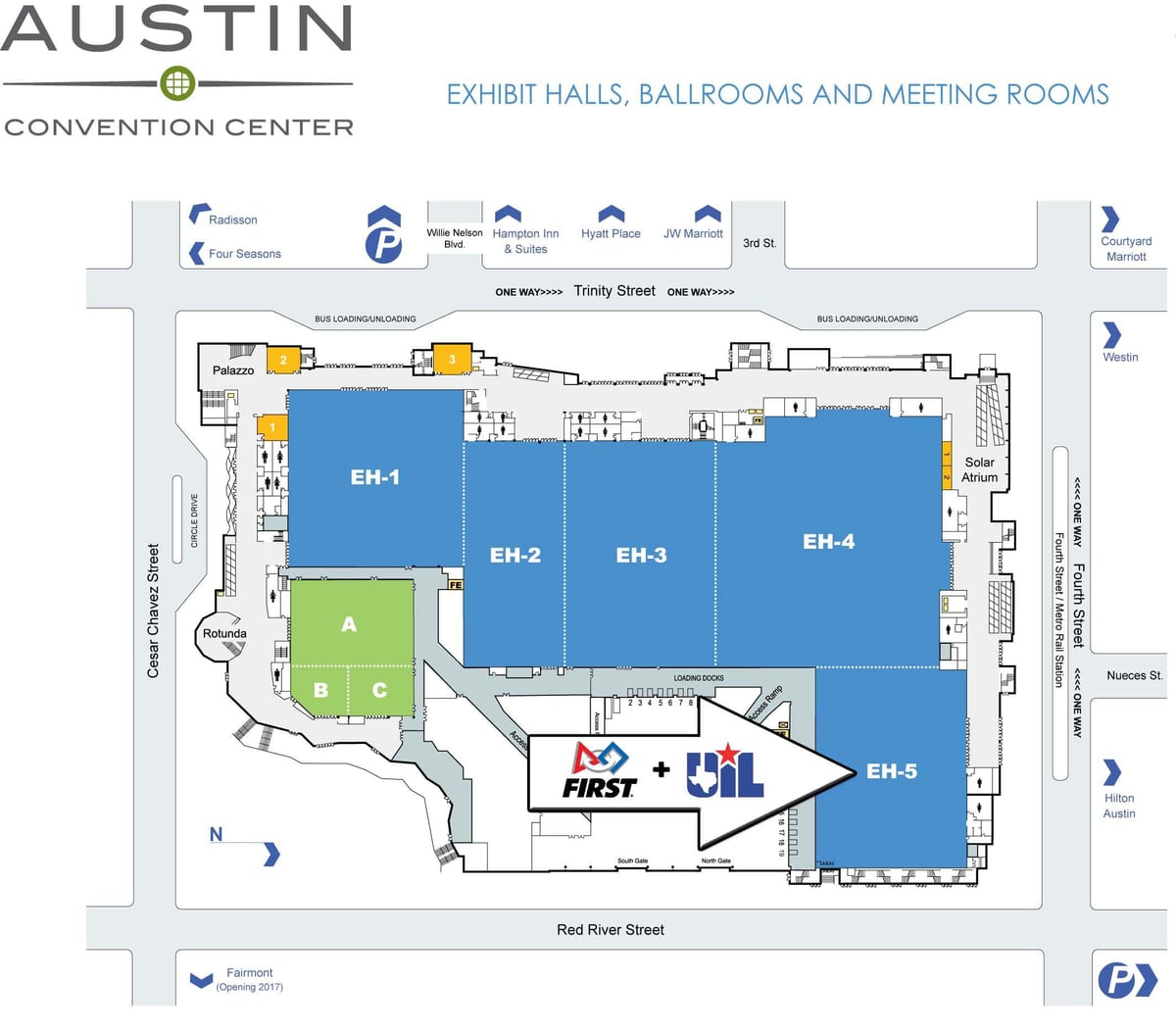 kort Austin convention center
